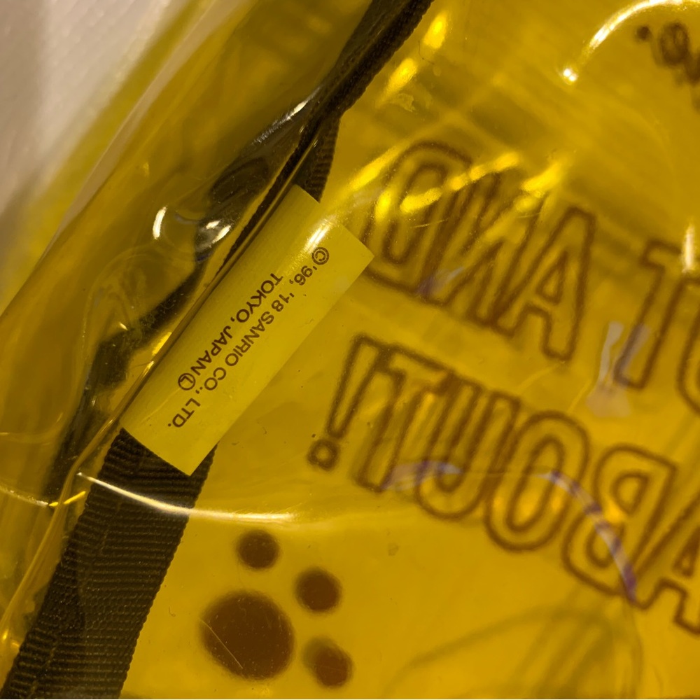 Sanrio Tokyo Pompompurin Clear Vinyl Tote Bag - Picture 8 of 8